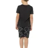 Kids Foxbury Boys Charcoal Gaming Short Pyjamas