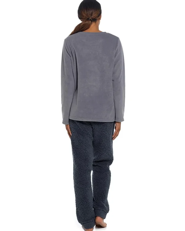 Foxbury Pyjamas | Charcoal Dog Fleece Pyjamas