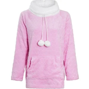 Foxbury Loungewear | Cowl Neck Lounge Jumper - Pink