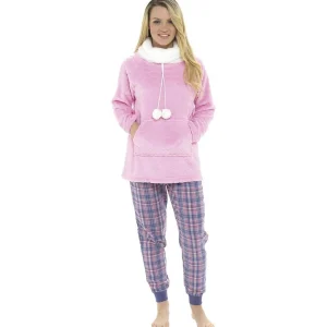 Foxbury Loungewear | Cowl Neck Lounge Jumper - Pink