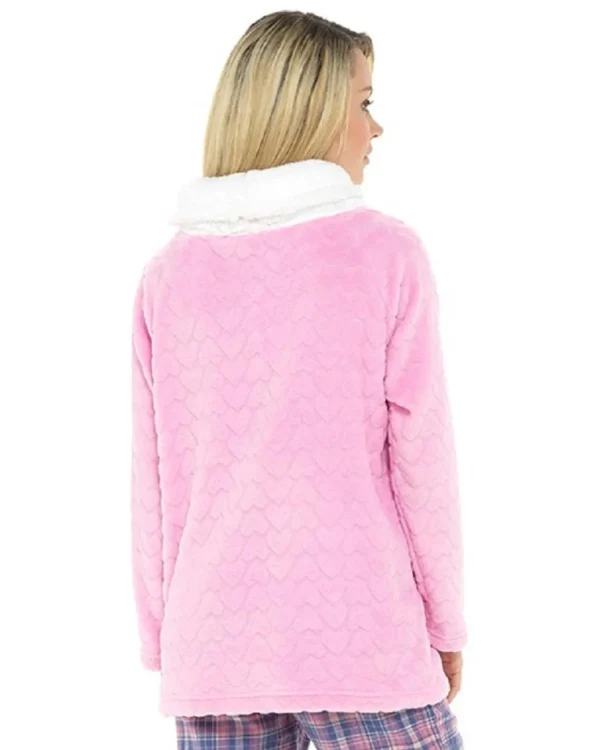 Foxbury Loungewear | Cowl Neck Lounge Jumper - Pink