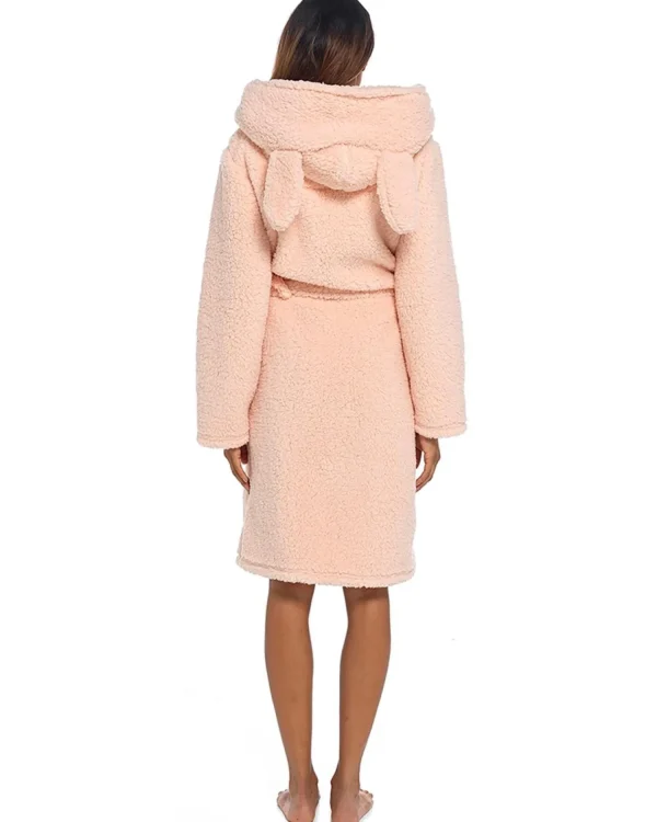 Foxbury Dressing Gowns | Dog Sherpa Fleece Dressing Gown - Beige