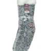 Foxbury Socks | Feather Yarn Slipper Socks - Black