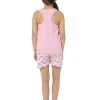 Kids Foxbury Girls Pink Sloth Short Pyjamas
