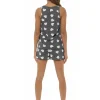 Foxbury Pyjamas | Grey Marl Heart Print Short Pyjamas