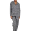 Foxbury Pyjamas | Leopard Button Pyjamas In A Bag - Grey