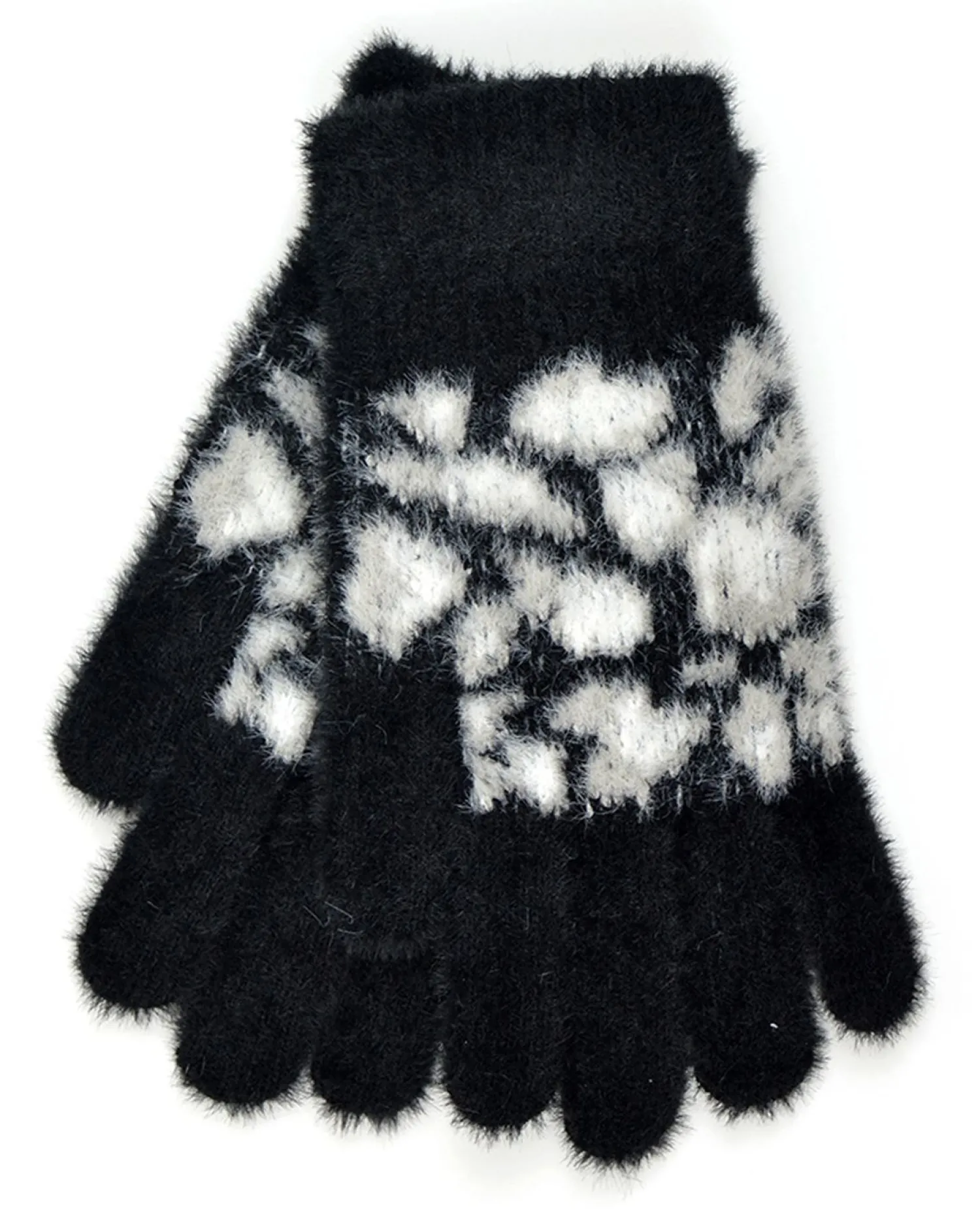 foxbury_leopard_print_flu_0-1.webp Foxbury Gloves | Leopard Print Fluffy Gloves - Black