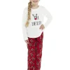 Kids Foxbury Oh Deer Fleece Pyjamas
