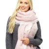 Foxbury Scarves | Pink Brushed Blanket Scarf