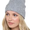 Foxbury Hats | Sequin & Pearl Turn Up Hat - Grey