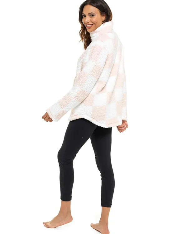 Foxbury Loungewear | Sherpa Fleece Lounge Jumper - Oatmeal