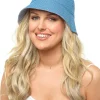Foxbury Hats | Spot & Stripe Reversible Bucket Hat - Blue