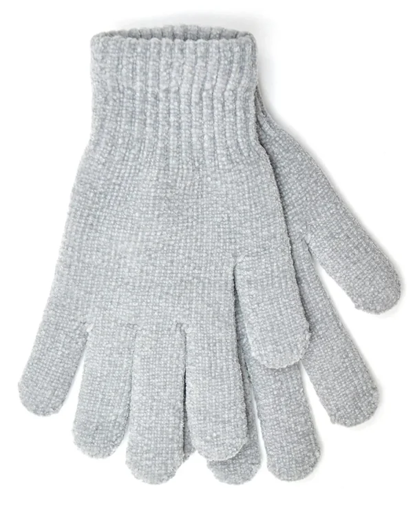 Foxbury Gloves | Thermal Lined Chenille Gloves - Grey