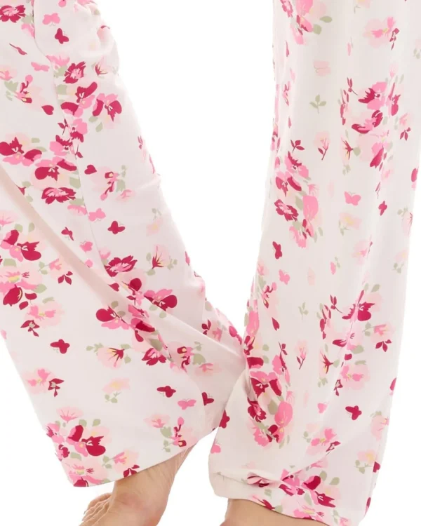 Slenderella Pyjamas | Gaspa© By Supersoft Sleeveless Long Pyjamas - Pink