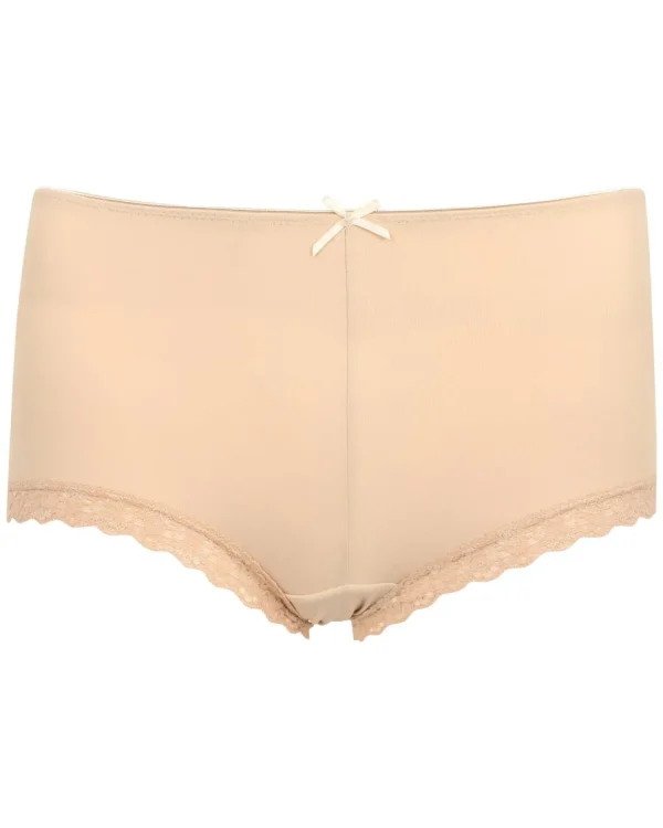 Slenderella Knickers | Gaspe By Microfibre Short - Nude
