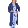 Slenderella Pyjamas | Gaspe By Supersoft Long Pyjamas - Blue