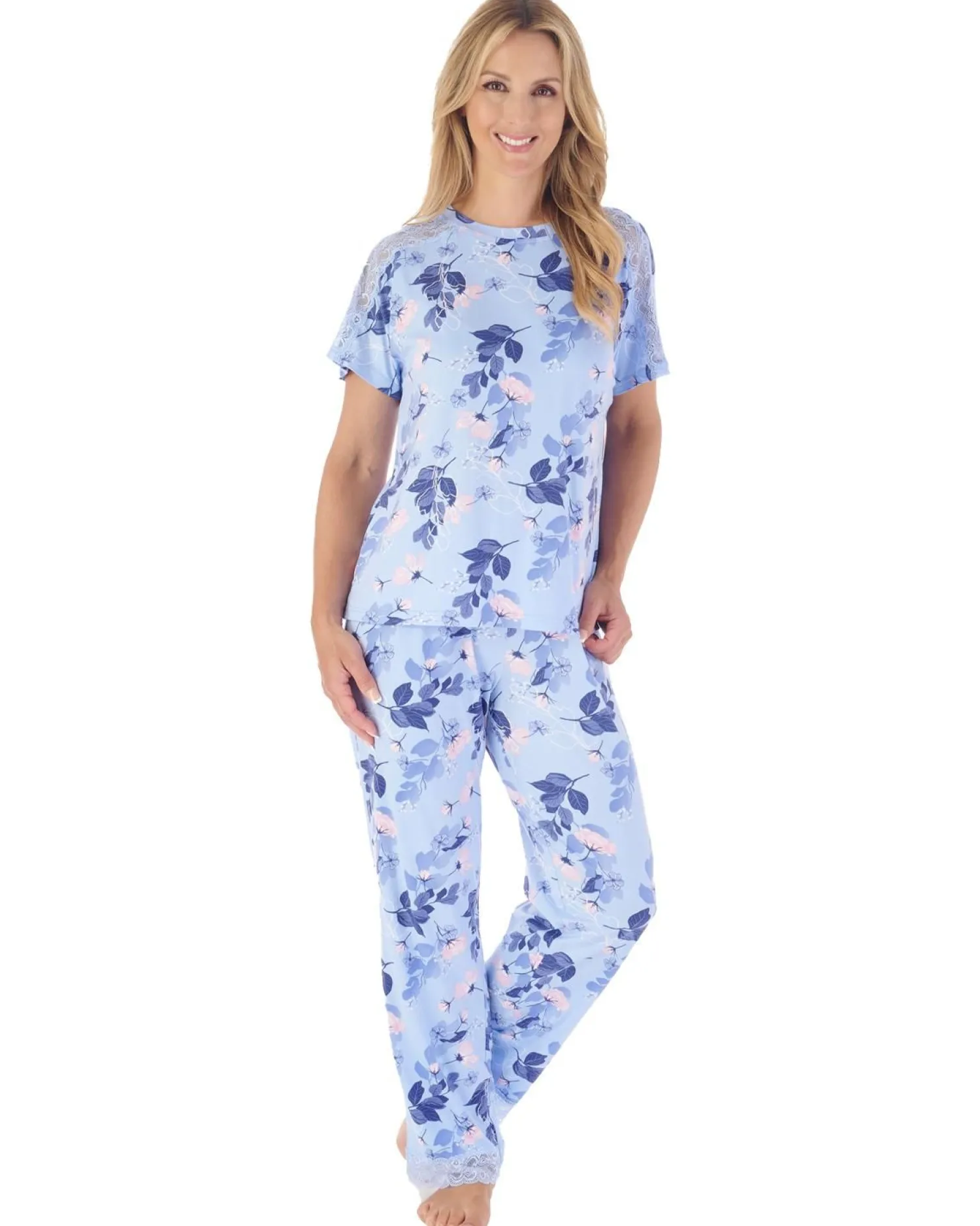 gaspe_by_slenderella_supe_1.webp Slenderella Pyjamas | Gaspe By Supersoft Long Pyjamas - Blue