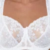 Gemm Bras | Floral Embroidered Lace Bra - White