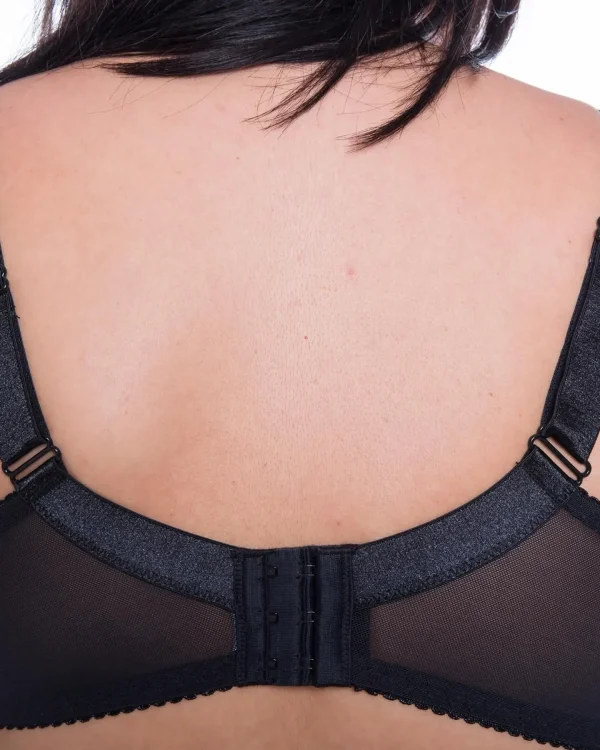 Gemm Bras | Floral Embroidered Lace Bra - Black/Teal