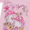 Kids Forever Dreaming Girls Pink Fairy Short Sleeve Nightie