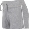 Kids Red Melon Girls Jersey Cotton Shorts - Grey