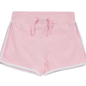 Kids Red Melon Girls Jersey Cotton Shorts - Light Pink