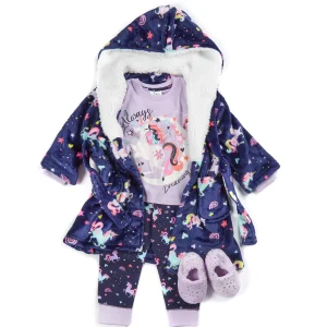Kids Minikidz Girls Night Time Unicorn Long Pyjamas
