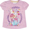 Kids Minikidz Girls Pink Milkshake Short Sleeve T-Shirt