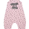 Kids Minikidz Girls Sleeveless Geometric Playsuit - Pink