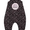 Kids Minikidz Girls Sleeveless Geometric Playsuit - Black