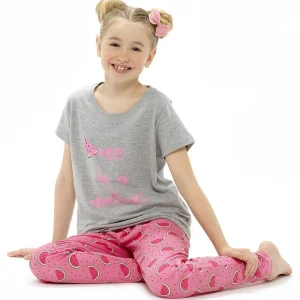 Kids Follow That Dream Girls Watermelon Long Pyjamas