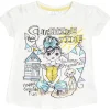 Kids Minikidz Girls White Sunshine Short Sleeve T-Shirt