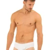 Men Haigman 3 Pack 100% Cotton Slip Briefs - White
