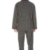 Men Haigman Brushed 100% Cotton Pyjamas - Navy Check