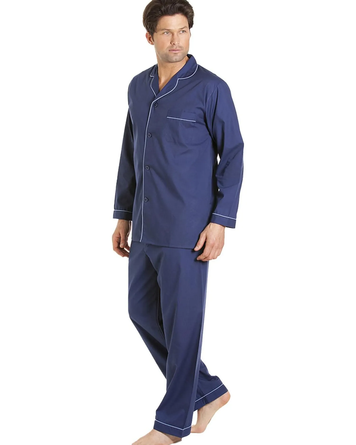 haigman_poly_cotton_pyjam_0-1.webp Men Haigman Poly Cotton Pyjamas - Navy