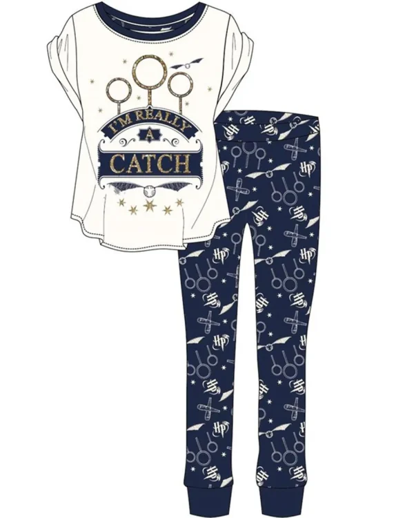 Harry Potter Pyjamas | Womens Quidditch I'M Really A Catch Pyjamas