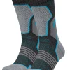 Men HEAD 2 Pack Hiking Crew Socks - Grey/Blue