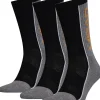 Men HEAD 3 Pack Performance Crew Socks - Grey/Black