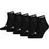 Men HEAD 5 Pack Quarter Socks - Black