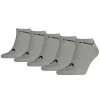Men HEAD 5 Pack Sneaker Socks - Grey