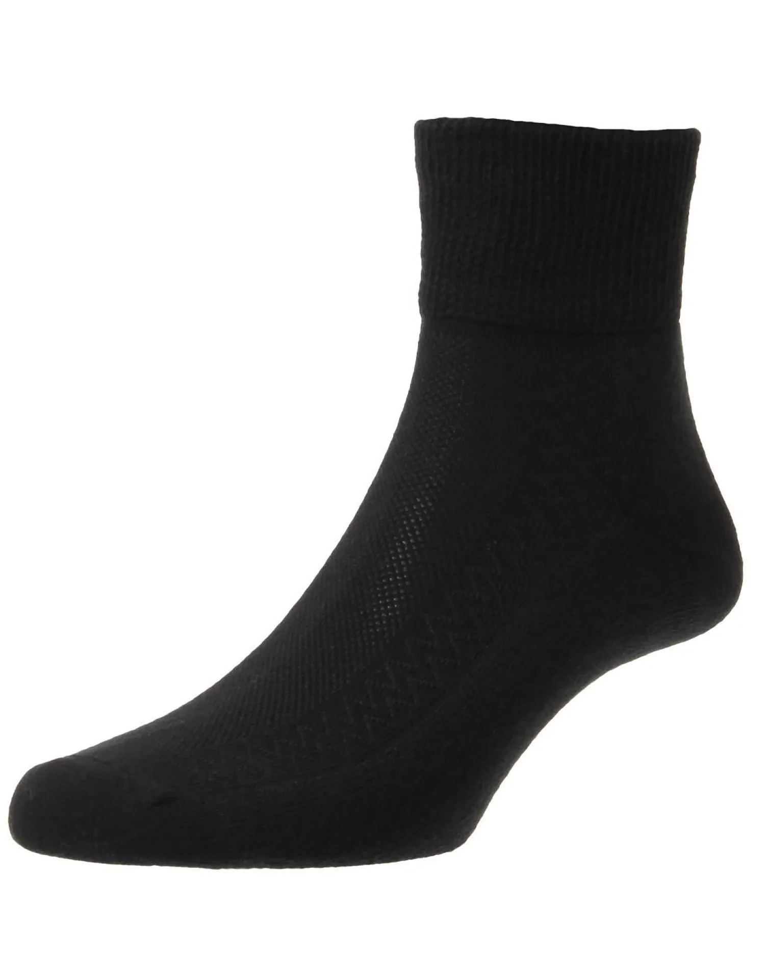hj_hall_diabetic_lowrise__1.webp Men HJ Hall Diabetic Low-Rise Socks - Black
