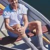 Men HJ Hall Lightweight Diabetic Socks - Mid Grey/Silver