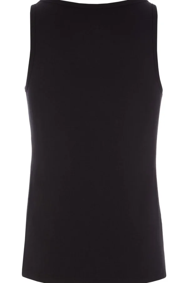 Men HJ Hall Mens 2 Pack Thermal Vests - Black