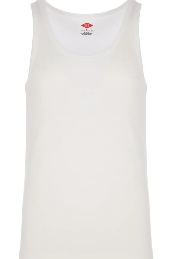 Men HJ Hall Mens 2 Pack Thermal Vests - White