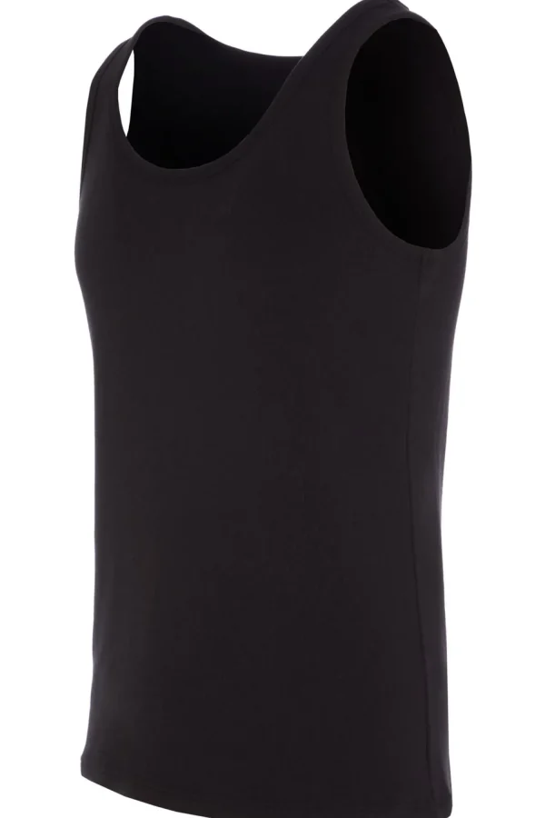 Men HJ Hall Mens 2 Pack Thermal Vests - Black