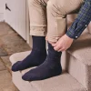 Men HJ Hall Mens Cotton Diabetic Socks - Black