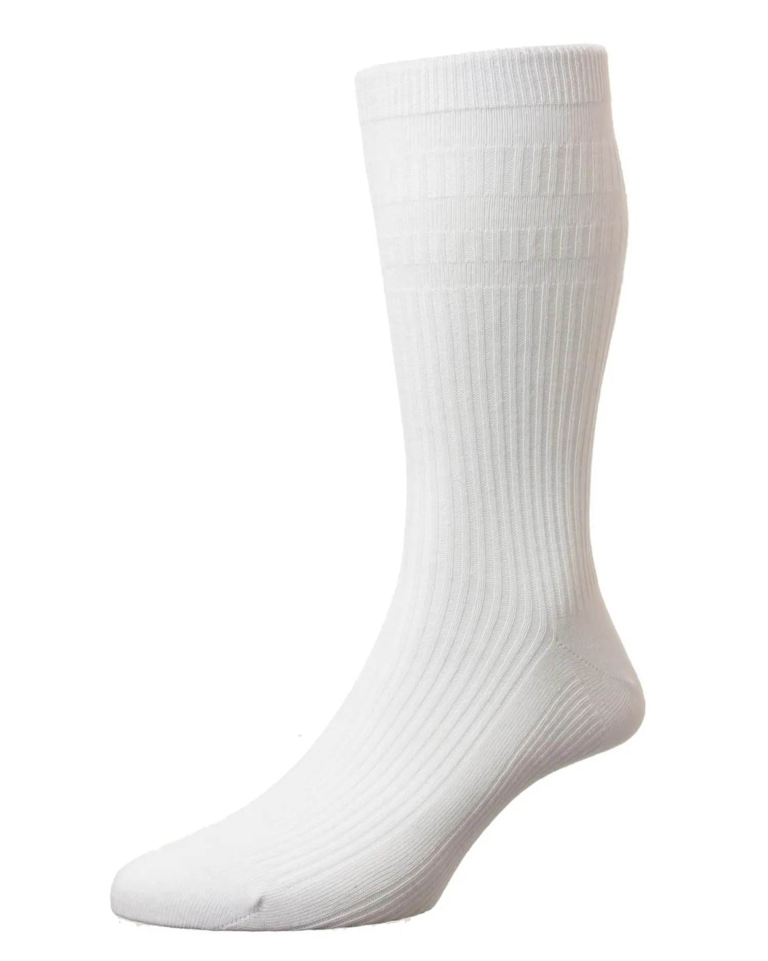 hj_hall_mens_cotton_softo_0-2.webp Men HJ Hall Mens Cotton Softop Socks - White