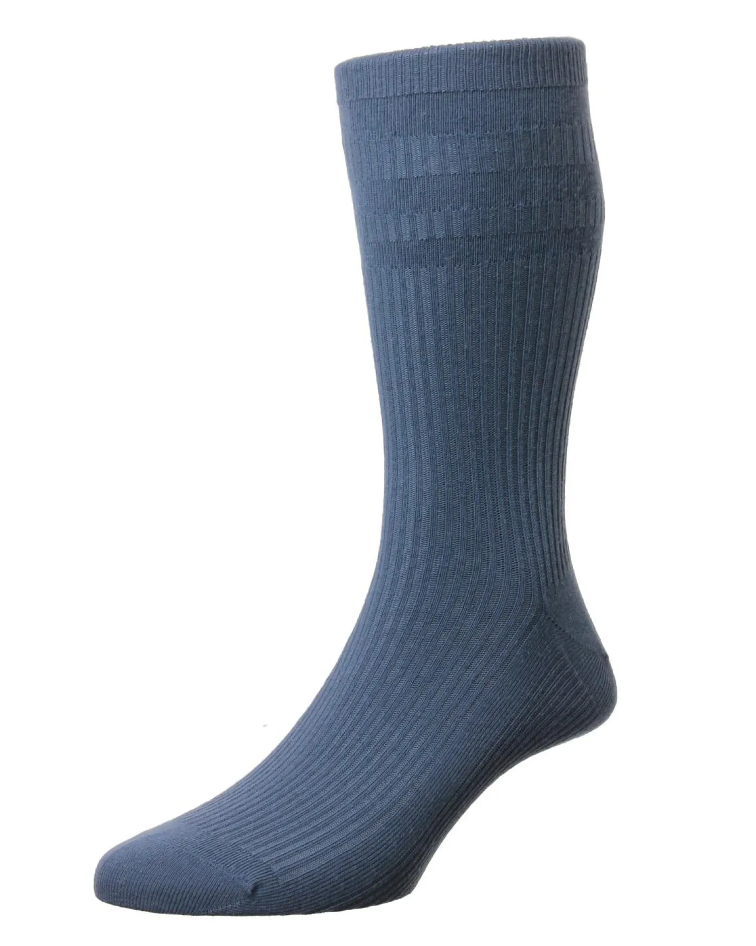 hj_hall_mens_cotton_softo_0-7.webp Men HJ Hall Mens Cotton Softop Socks - Slate Blue
