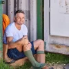 Men HJ Hall Mens Indestructible Cushion Sole Boot Socks - Olive