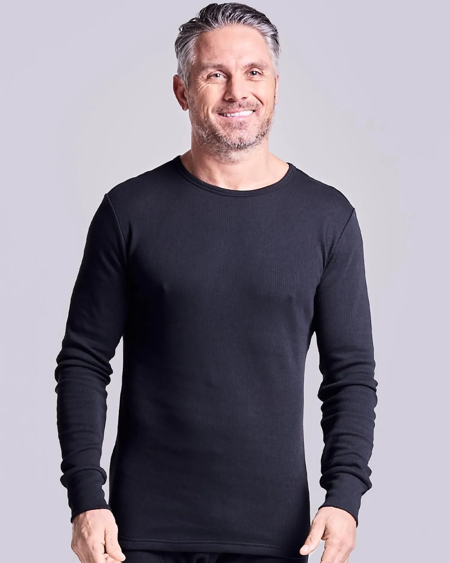 hj_hall_mens_thermal_long_1-3.webp Men HJ Hall Mens Thermal Long Sleeve Top - Black